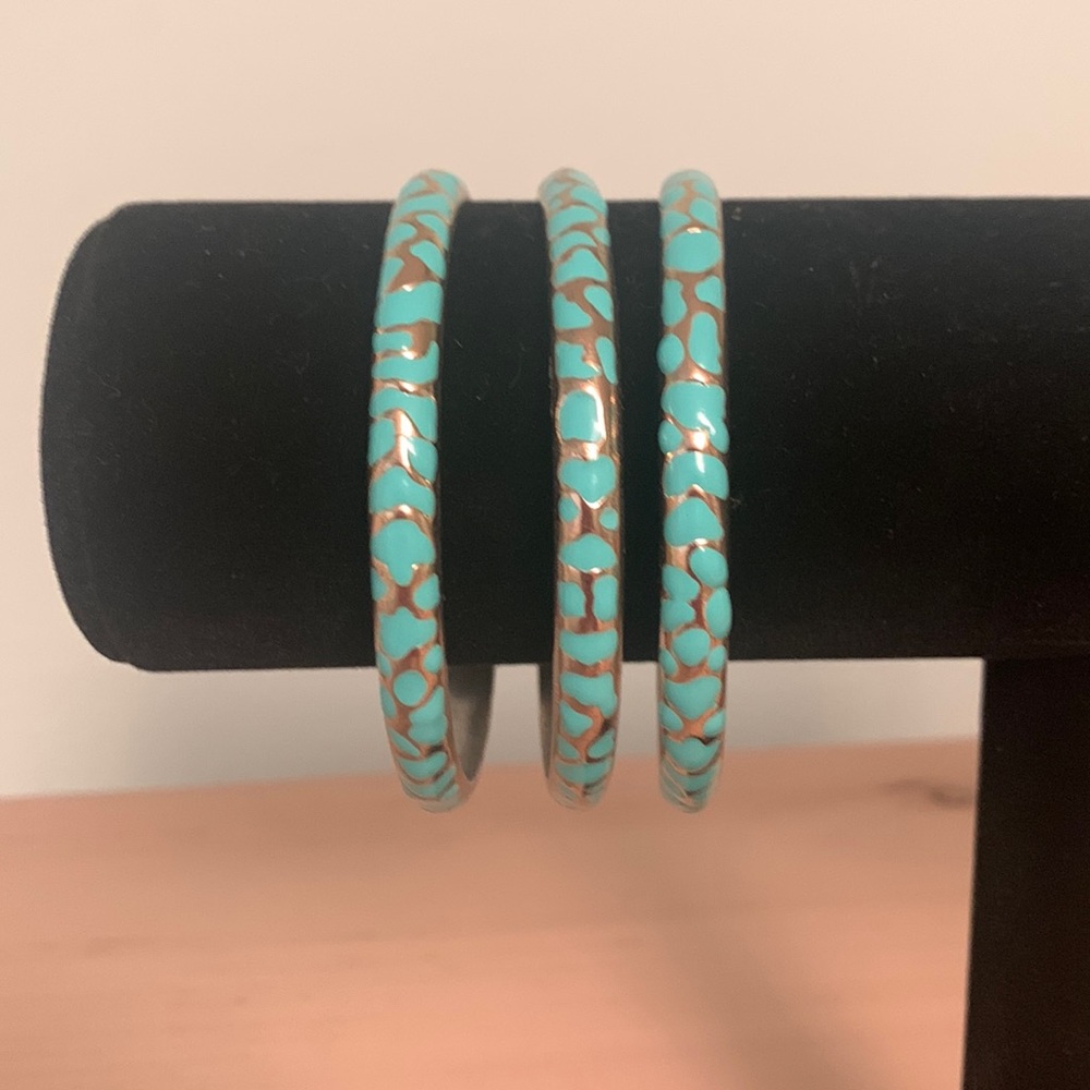 3 Leopard Bangles